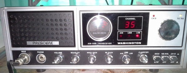 New President Washington CB radio at AX240 shack