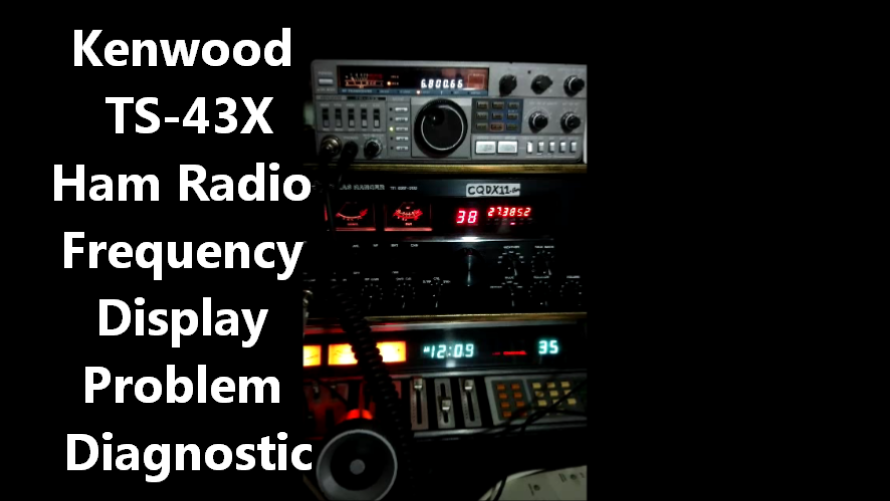 The TS-43X Kenwood radio has recently developed this VFO Display issue that has left the radio completely useless. This is a common problem with this model, and with many similar models from the same era.